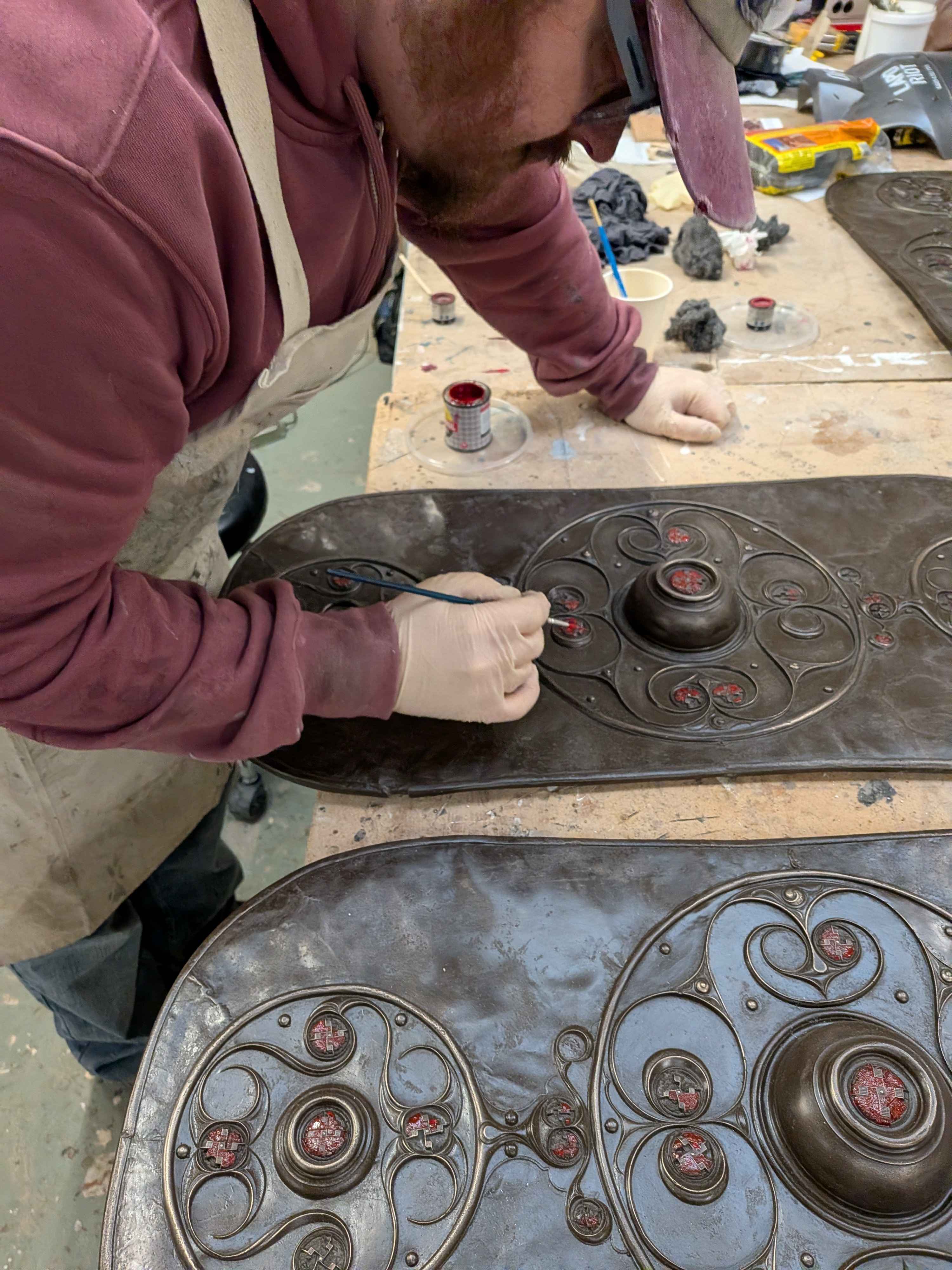 detailing on replica shields